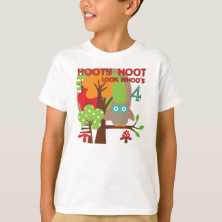 Lechuza 4 camisetas y regalos de cumpleaños de T