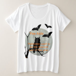Lechuza blanca de Halloween y Bats