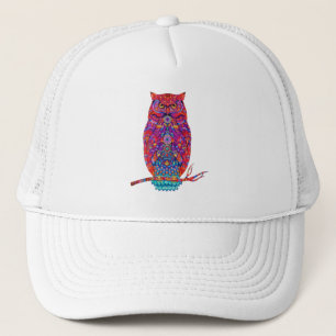Lechuza Boho Vibes Sombrero de Camionero Elegante