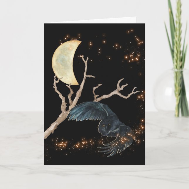 Lechuza con tarjeta de noche (Anverso)