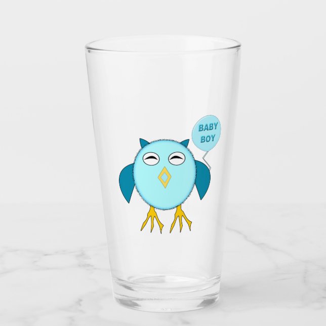 Lechuza Cute Blue Baby (Anverso)
