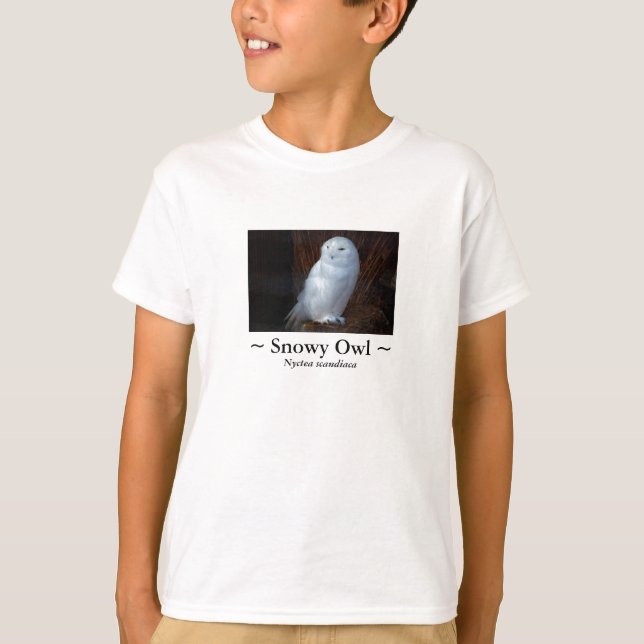 Lechuza de nieve - camisa de niño (Anverso)