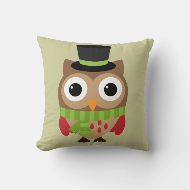 Lechuza de sombrero superior con almohada de bufan (Anverso)