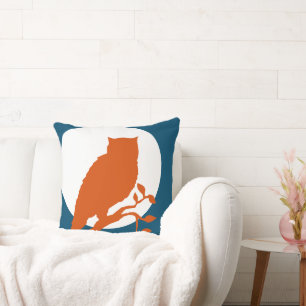 Lechuza en el Cojín decorativo Moonlight