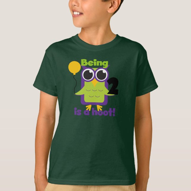 Lechuza Hoot 2 cumpleaños camisetas y regalos de T (Anverso)