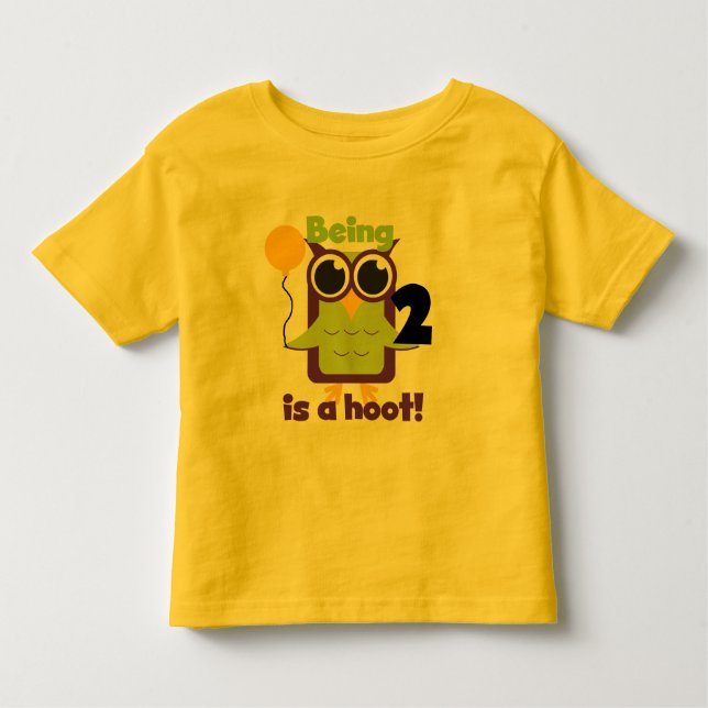 Lechuza Hoot 2 cumpleaños camisetas y regalos de T (Anverso)