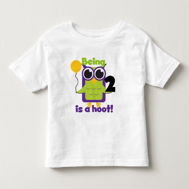 Lechuza Hoot 2 cumpleaños camisetas y regalos de T (Anverso)