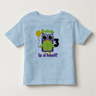Lechuza Hoot 3er cumpleaños camisetas y regalos