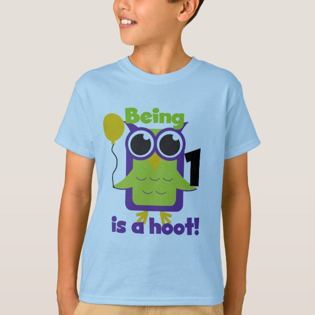 Lechuza Hoot Camisetas de cumpleaños y regalos (Anverso)