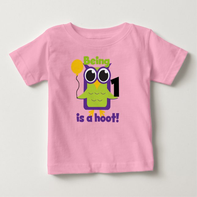 Lechuza Hoot Camisetas de cumpleaños y regalos (Anverso)