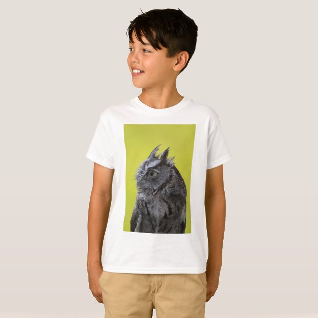 Lechuza - niños Camiseta sin gafas (Anverso completo)