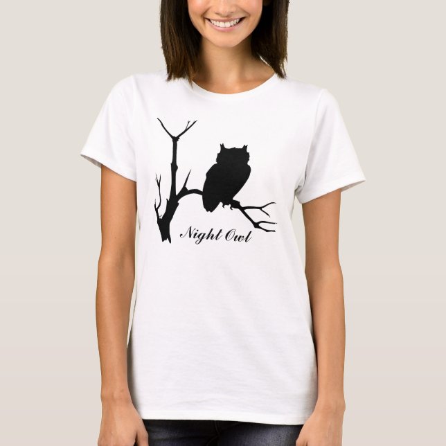 Lechuza nocturna: Camiseta de búho (Anverso)
