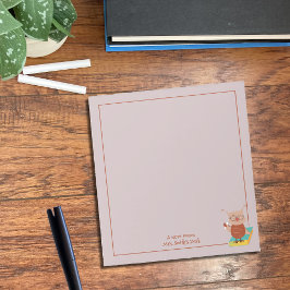 Lechuza Pequeña En El Bloc De Notas Del Profesor D