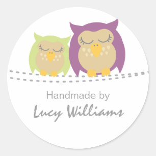 Lechuza Personalizada Hecha A Mano Por Pegatinas