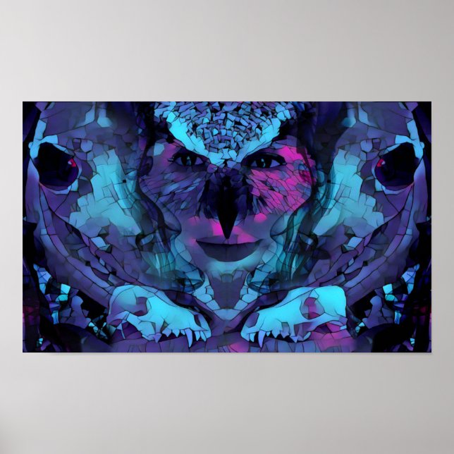 Lechuza: Poster de arte al amanecer (Frente)