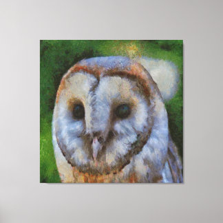 Lechuza Tawny En Arte Pointillista