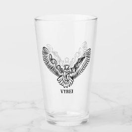 Lechuza voladora tribal blanca y negra