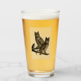 Lechuzas de cuerno grande (por John James Audubon)