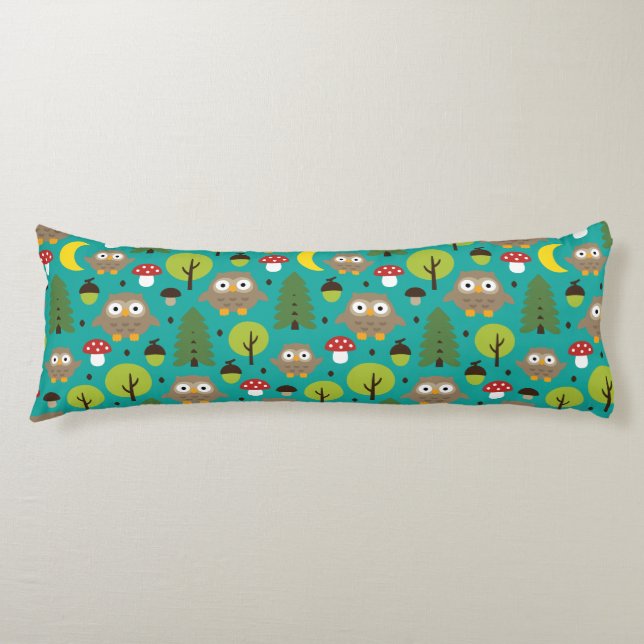 Lechuzas En La Almohada Del Cuerpo Forestal (Anverso)