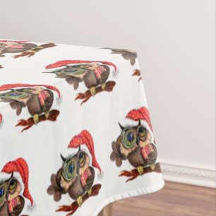 Lechuzas en Navidades Gorra y mantel de regalo