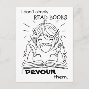 Lector Chica come postal