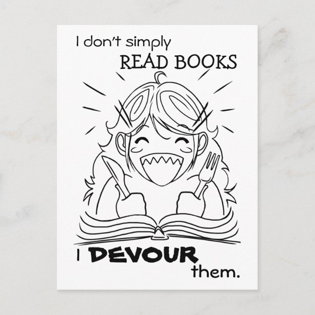 Lector Chica come postal (Anverso)