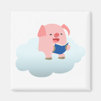Lector de cerdo de Personalizado lindo en imán de