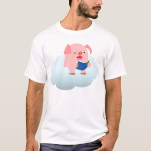 Lector de cerdo Personalizado en camiseta para niñ