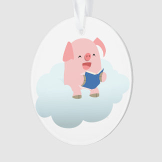Lector de cerdo Personalizado en ornamento acrílic