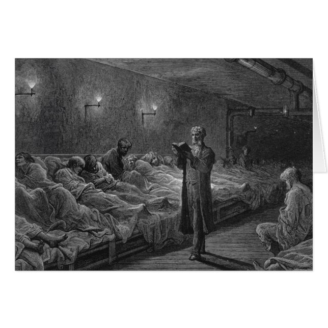 Lector de la escritura en un refugio de la noche (Anverso (Horizontal))