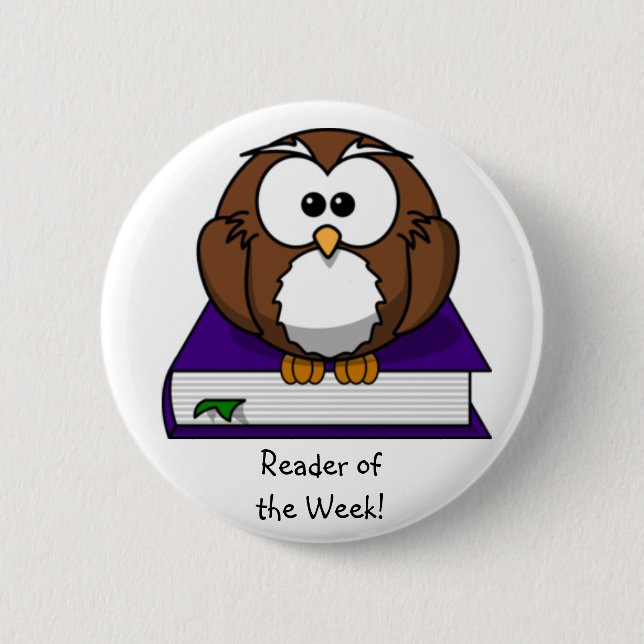 ¡Lector de la semana! Botón (Anverso)