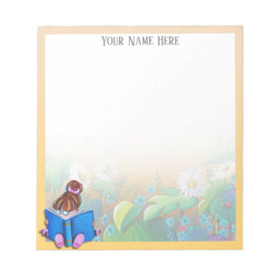 Lector de libros para niñas - Bloc de notas person