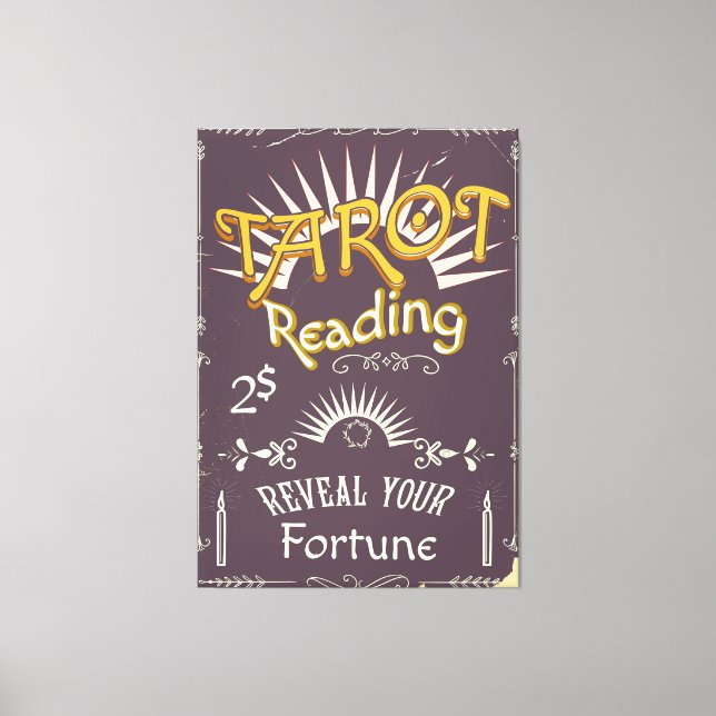 Lector de Tarot impresión vintage (Anverso)