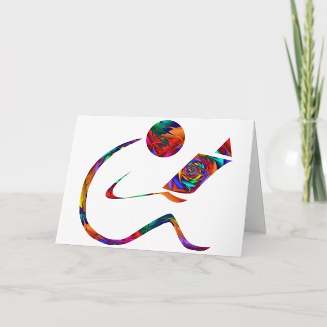 Lector: tarjeta de felicitación bibliófila (Anverso)