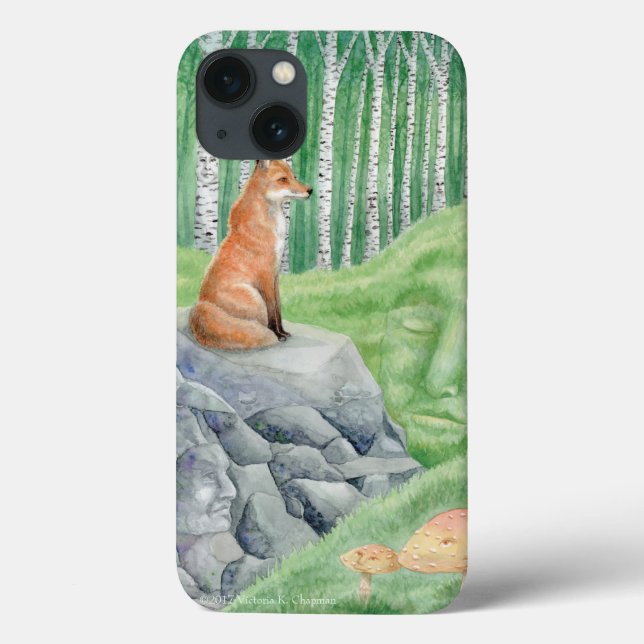 Lectores de Birch Glen iPhone 7/8 Funda Fox Art (Reverso)