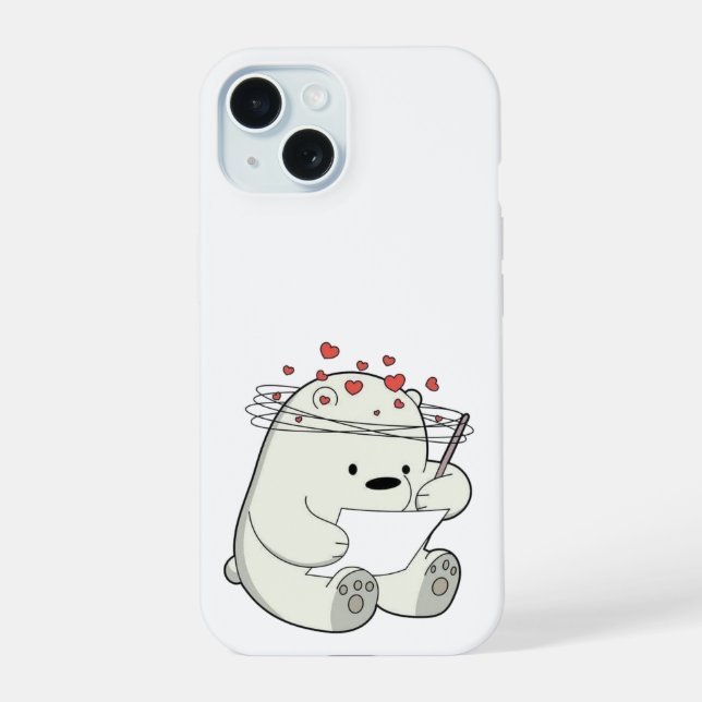 Lectura de oso de amor - Estuche para iPhone de Pe (Reverso )