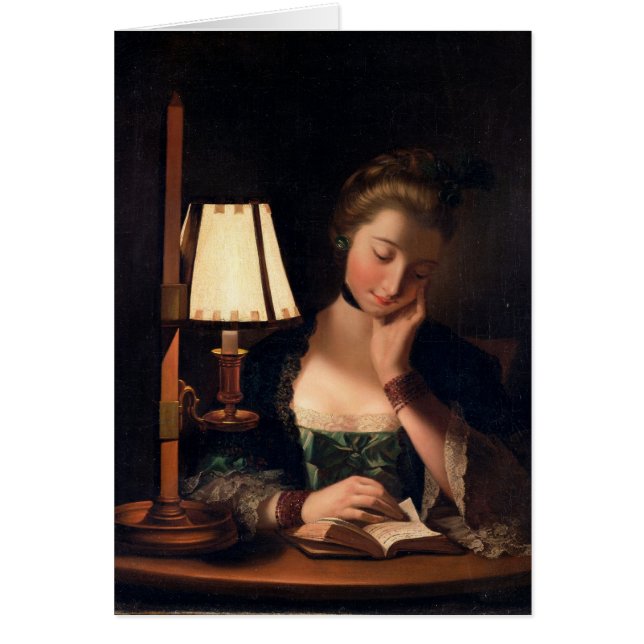 Lectura por una sombra de la Papel-campana, 1766 (Frente)