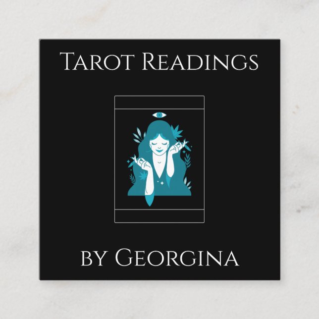 Lecturas de tarjetas Tarot Mystical Witchy Black & (Anverso)