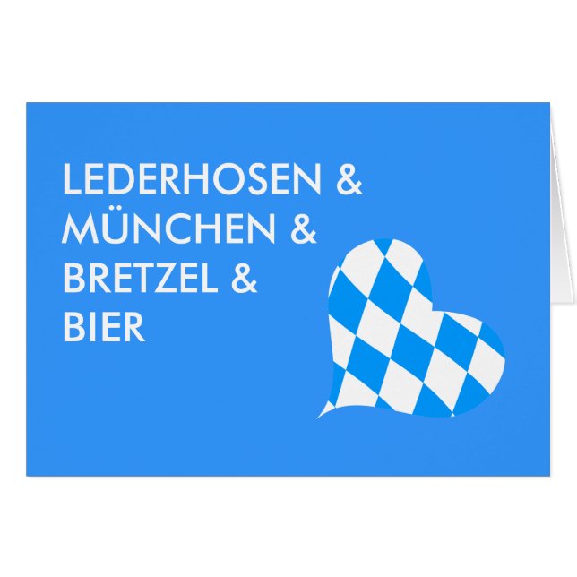 LEDERHOSEN & MÜNCHEN & BRETZEL & BIER (Anverso (Horizontal))