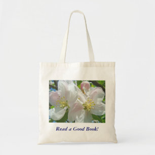 ¡Lee un Buen Libro! Bolsa de Mano Flores de Manzan
