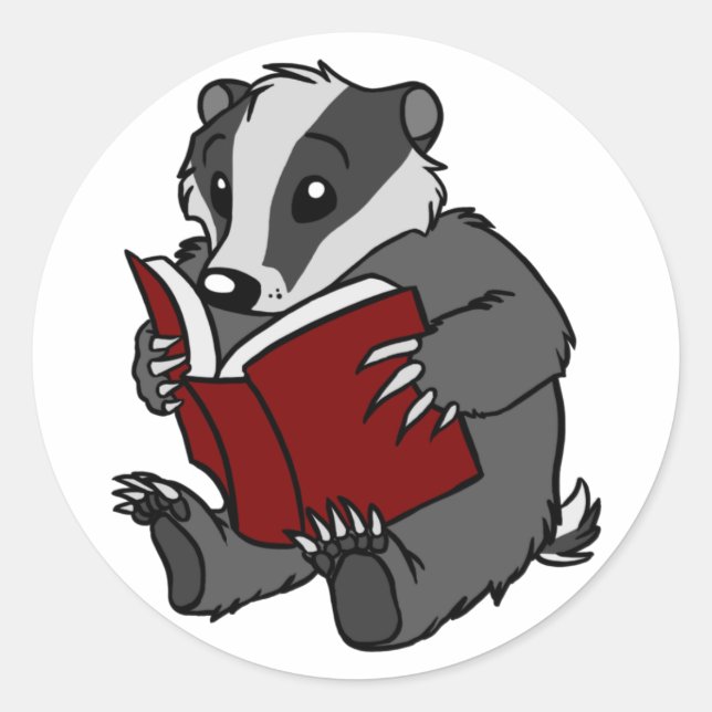 Leer Badger - Pegatina (Anverso)