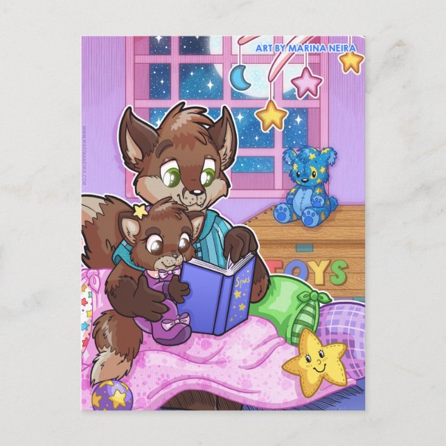 Leer con papi postal (Anverso)