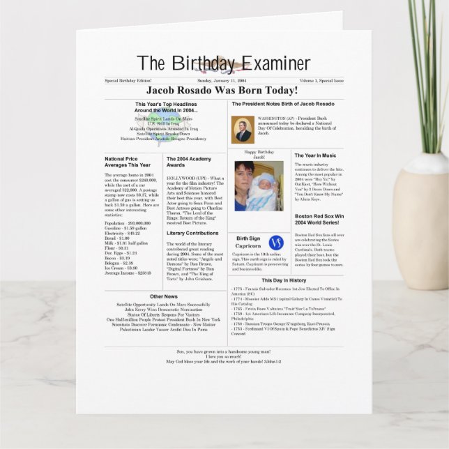 Leer descripción - Tarjeta de felicitación solo do (Anverso)