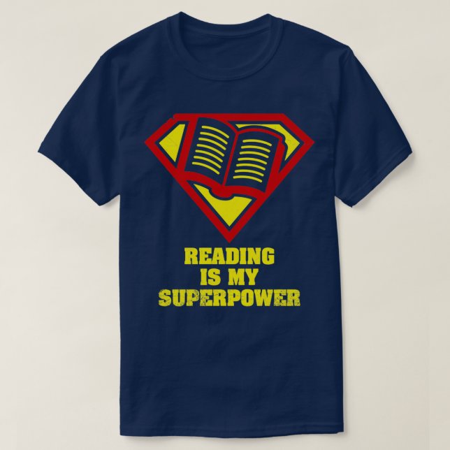 Leer es mi camiseta de superpoder esencial TShirt (Diseño del anverso)