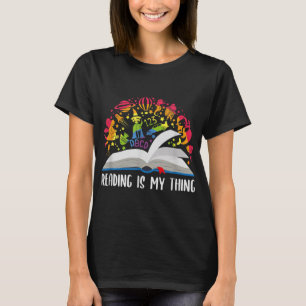 Leer es mi copia de la camiseta del libro de cosas