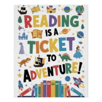 Leer es un Poster de entradas para aventuras