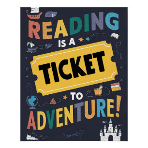 Leer es un Poster de entradas para aventuras