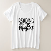 Leer es una camiseta mágica inspiradora
