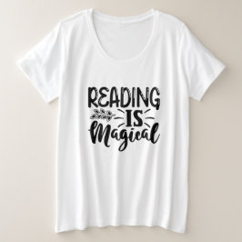 Leer es una camiseta mágica inspiradora