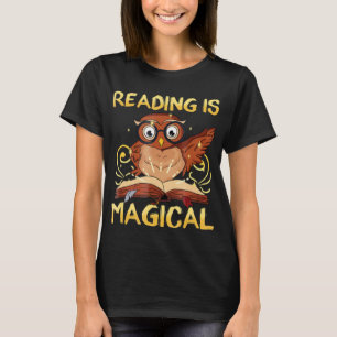 Leer es una camiseta mágica, una camiseta para li